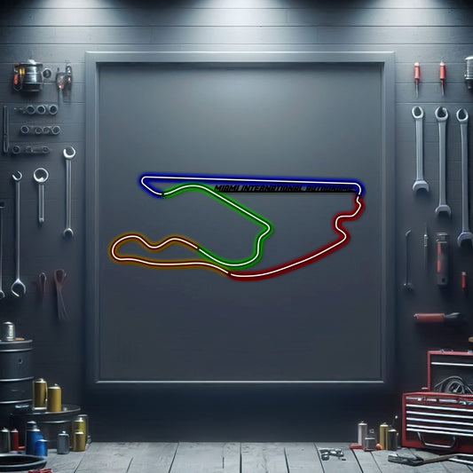 Miami International Autodrome Metal Neon Race Track