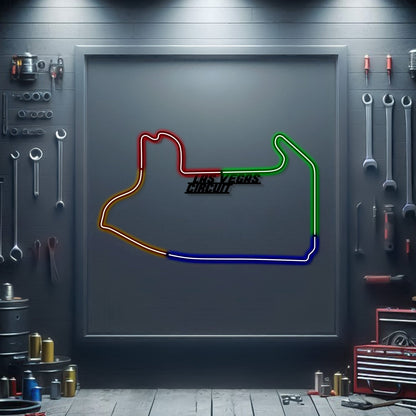 Las Vegas Circuit Metal Neon Race Track