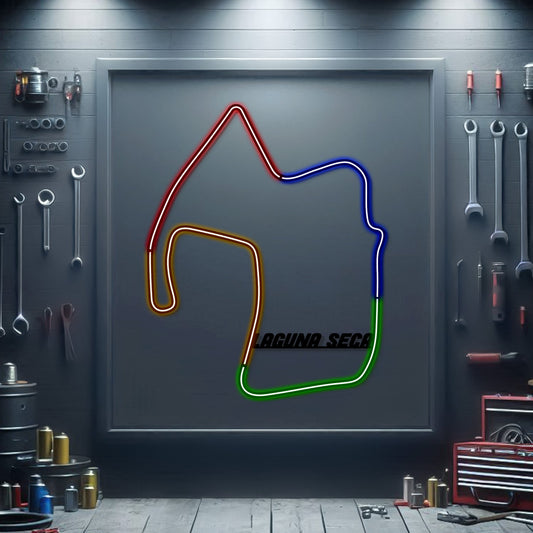 Laguna Seca Metal Neon Race Track