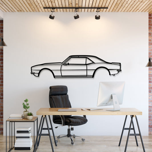 1968 Camaro Metal Car Wall Art