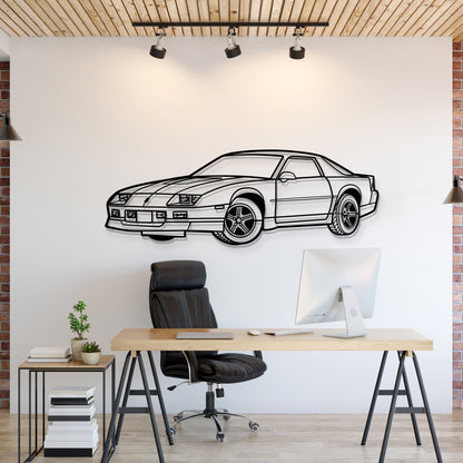 1988 Camaro IROC-Z Perspective Metal Car Wall Art