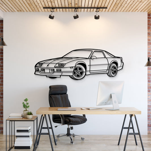 1988 Camaro IROC-Z Perspective Metal Car Wall Art