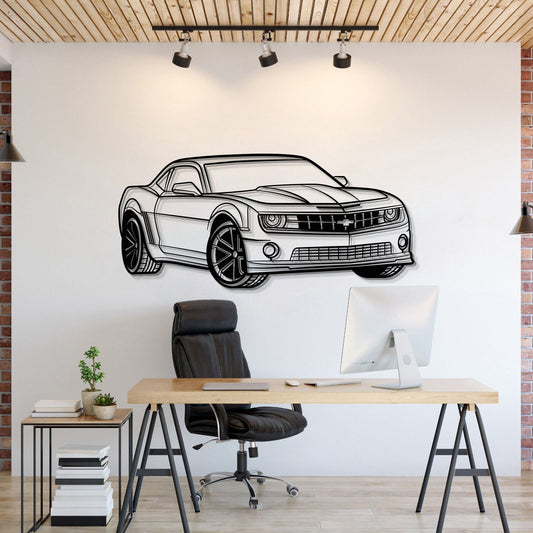 Camaro SS Perspective Metal Car Wall Art