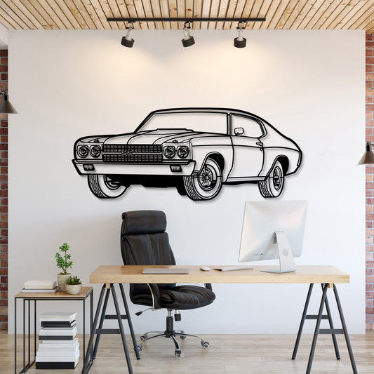 1970 Chevelle SS Metal Car Wall Art