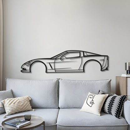 2007 Corvette Z06 Metal Car Wall Art