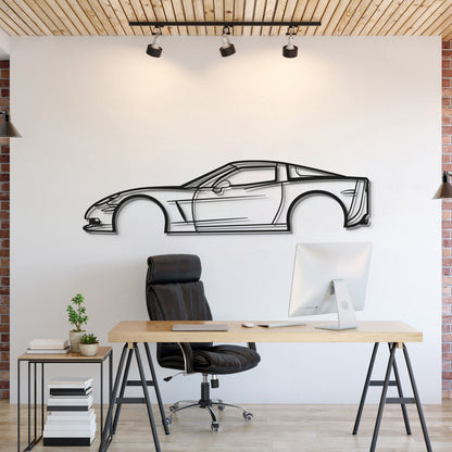 2007 Corvette Z06 Metal Car Wall Art