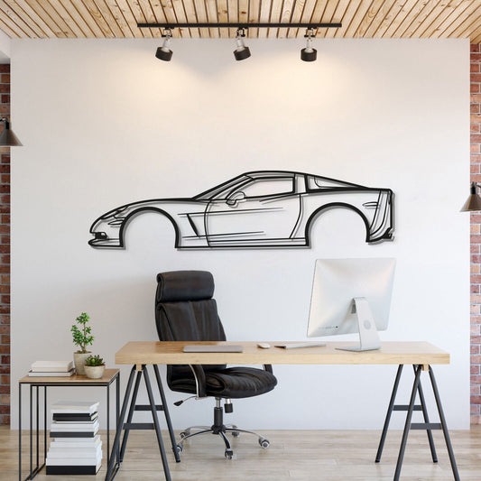 2007 Corvette Z06 Metal Car Wall Art