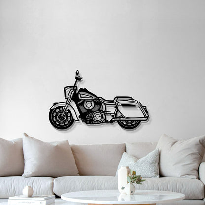 2022 Indian Springfield Dark Horse Metal Motorcycle Wall Art