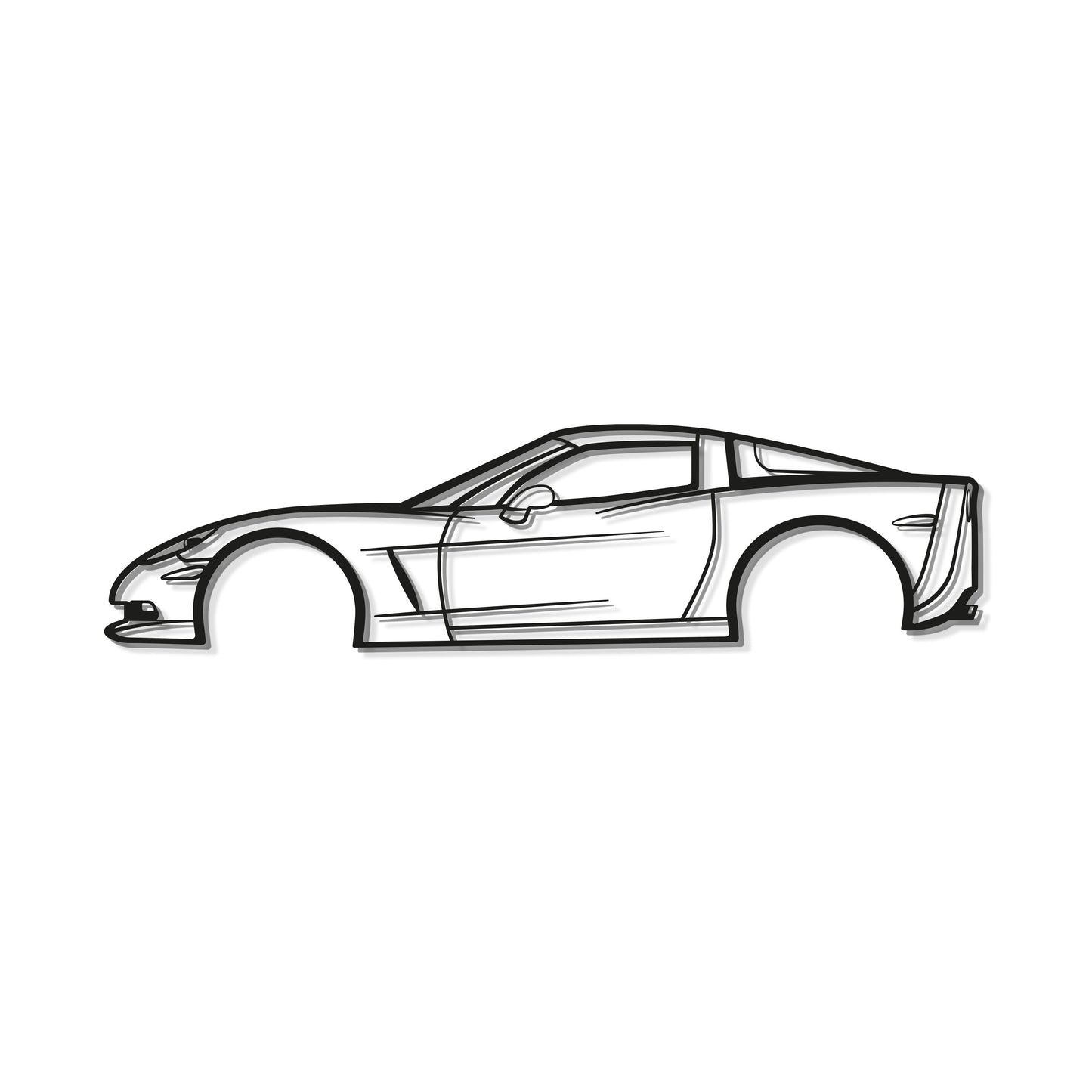 2007 Corvette Z06 Metal Car Wall Art