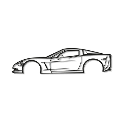 2007 Corvette Z06 Metal Car Wall Art