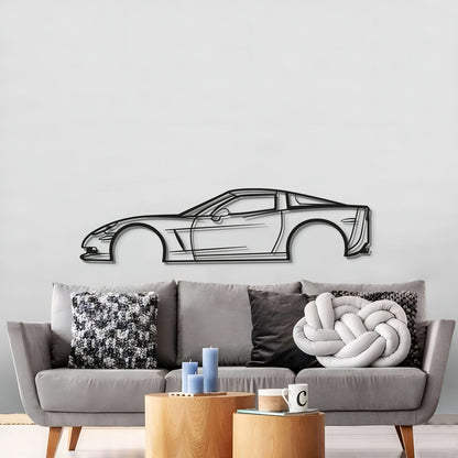 2007 Corvette Z06 Metal Car Wall Art