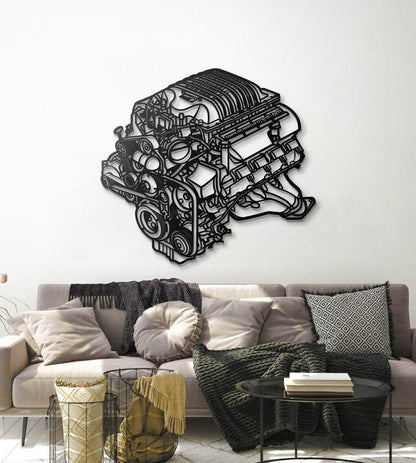 2018 Challenger HEMI Metal Engine Block Wall Art