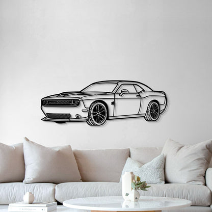 2019 Challenger SRT Perspective Metal Car Wall Art