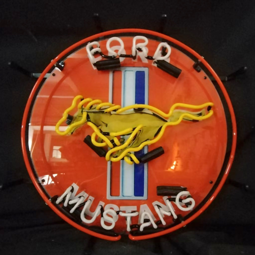 Ford Mustang Logo Neon Sign | Detroit Rod and Custom