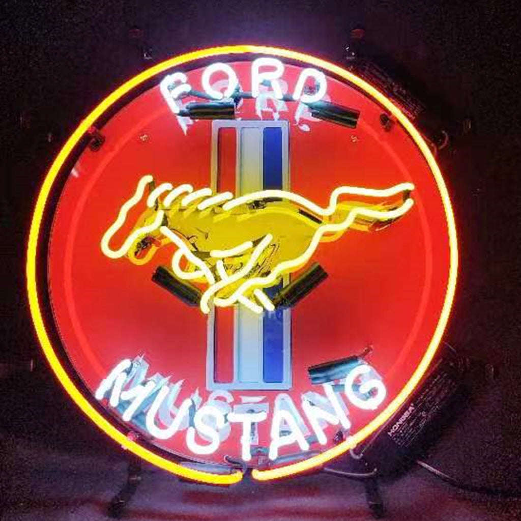 Ford Mustang Logo Neon Sign | Detroit Rod and Custom