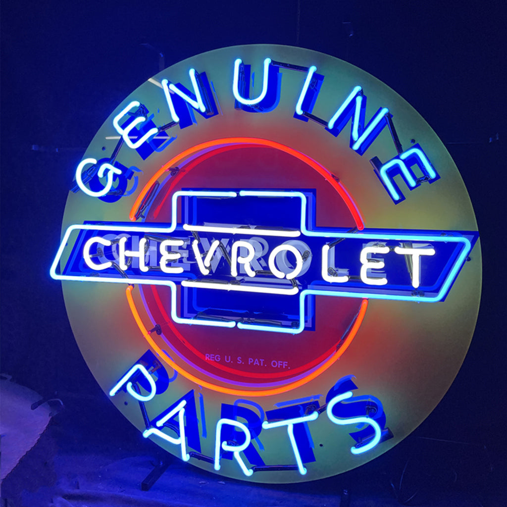 Genuine Chevrolet Parts Neon Sign | Detroit Rod and Custom