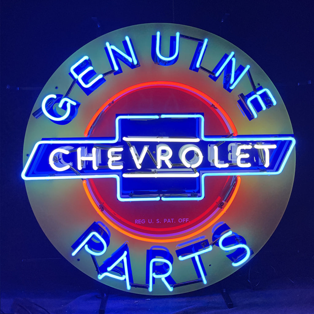 Genuine Chevrolet Parts Neon Sign | Detroit Rod and Custom