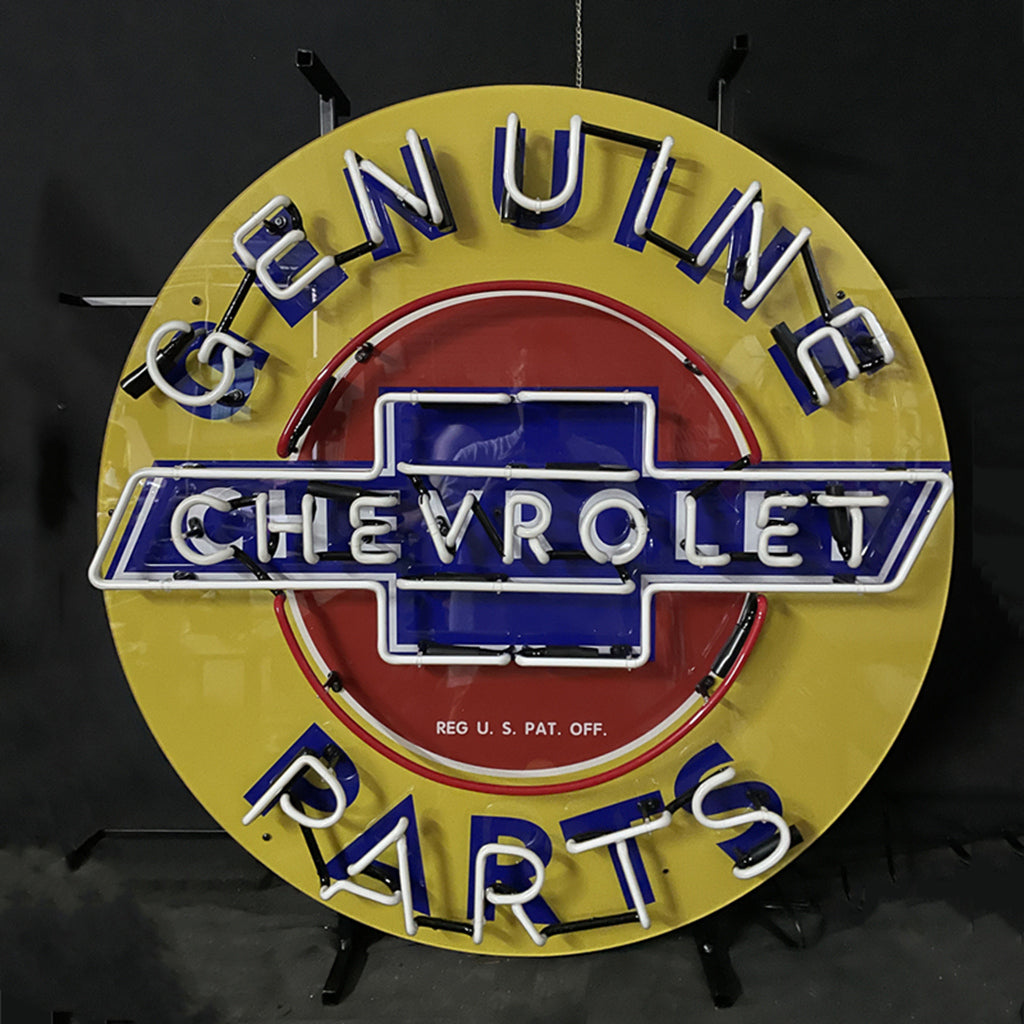 Genuine Chevrolet Parts Neon Sign | Detroit Rod and Custom