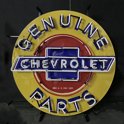 Genuine Chevrolet Parts Neon Sign | Detroit Rod and Custom
