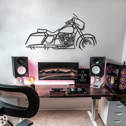 Harley Davidson Street Glide Metal Motorcycle Wall Art