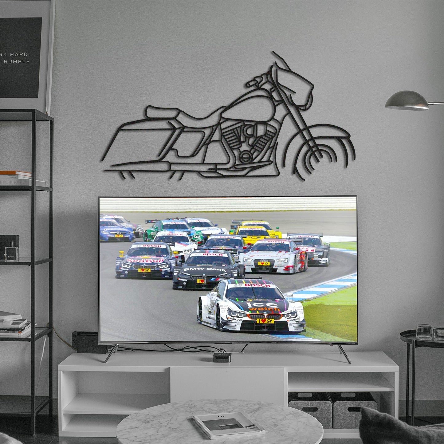 Harley Davidson Street Glide Metal Motorcycle Wall Art