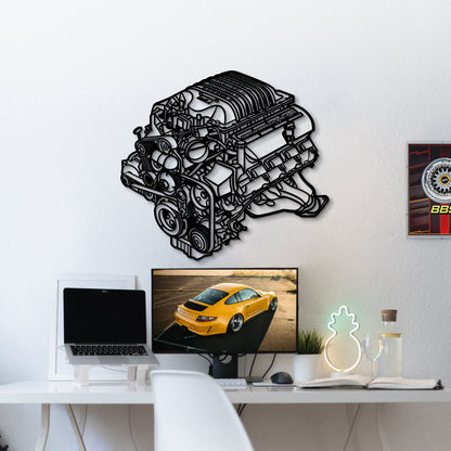 2018 Challenger HEMI Metal Engine Block Wall Art