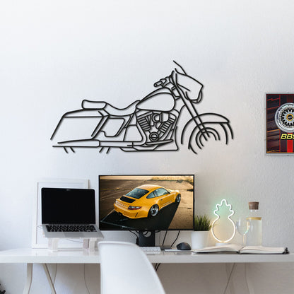 Harley Davidson Street Glide Metal Motorcycle Wall Art