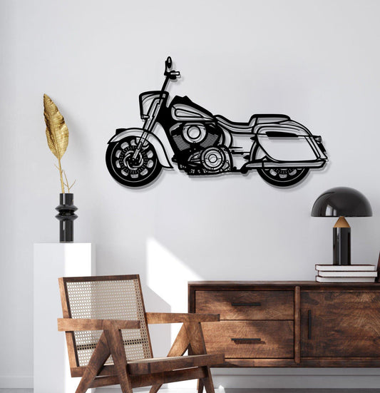 2022 Indian Springfield Dark Horse Metal Motorcycle Wall Art