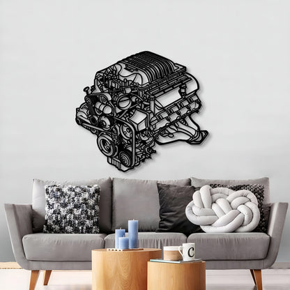 2018 Challenger HEMI Metal Engine Block Wall Art