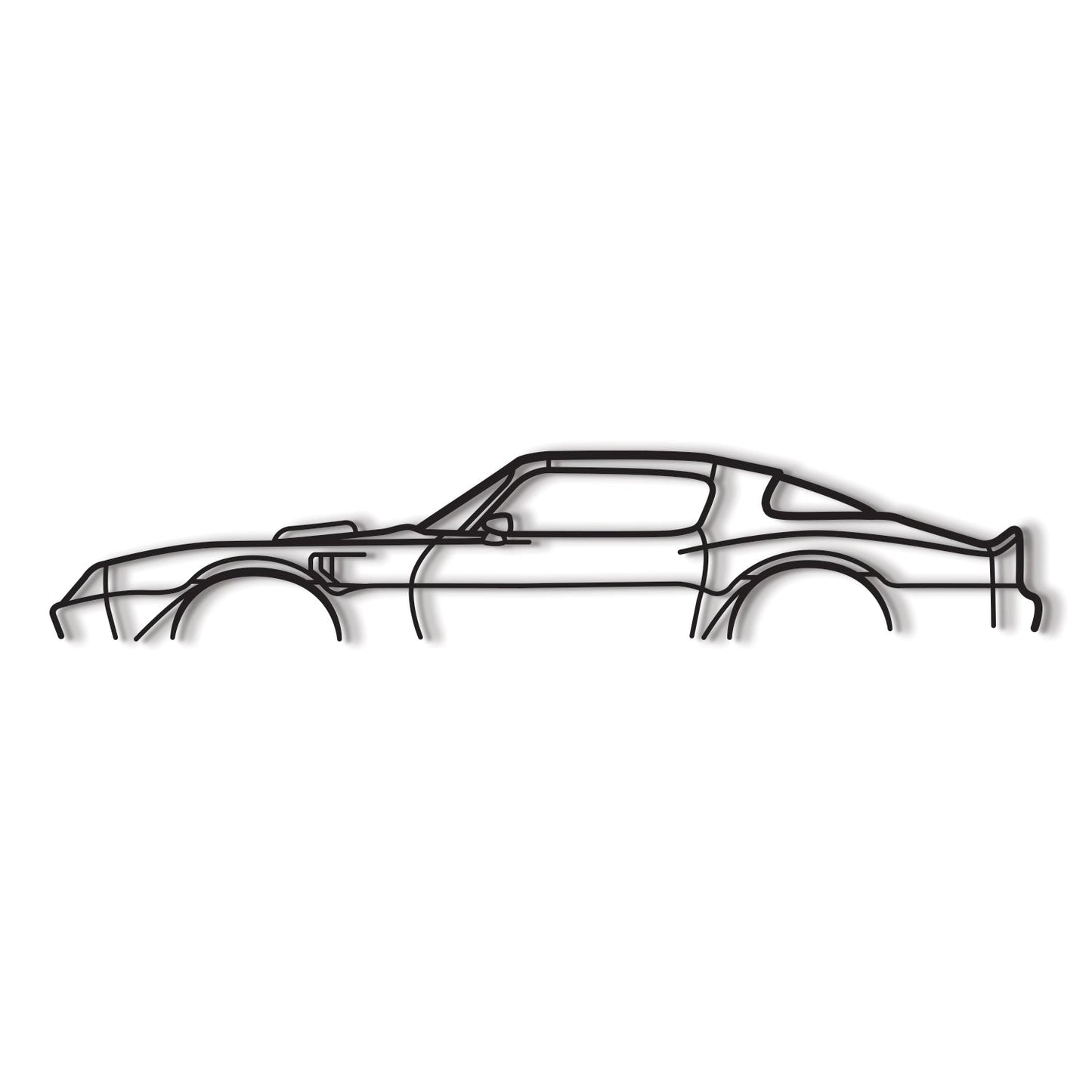 1977 Trans Am Classic Metal Car Wall Art