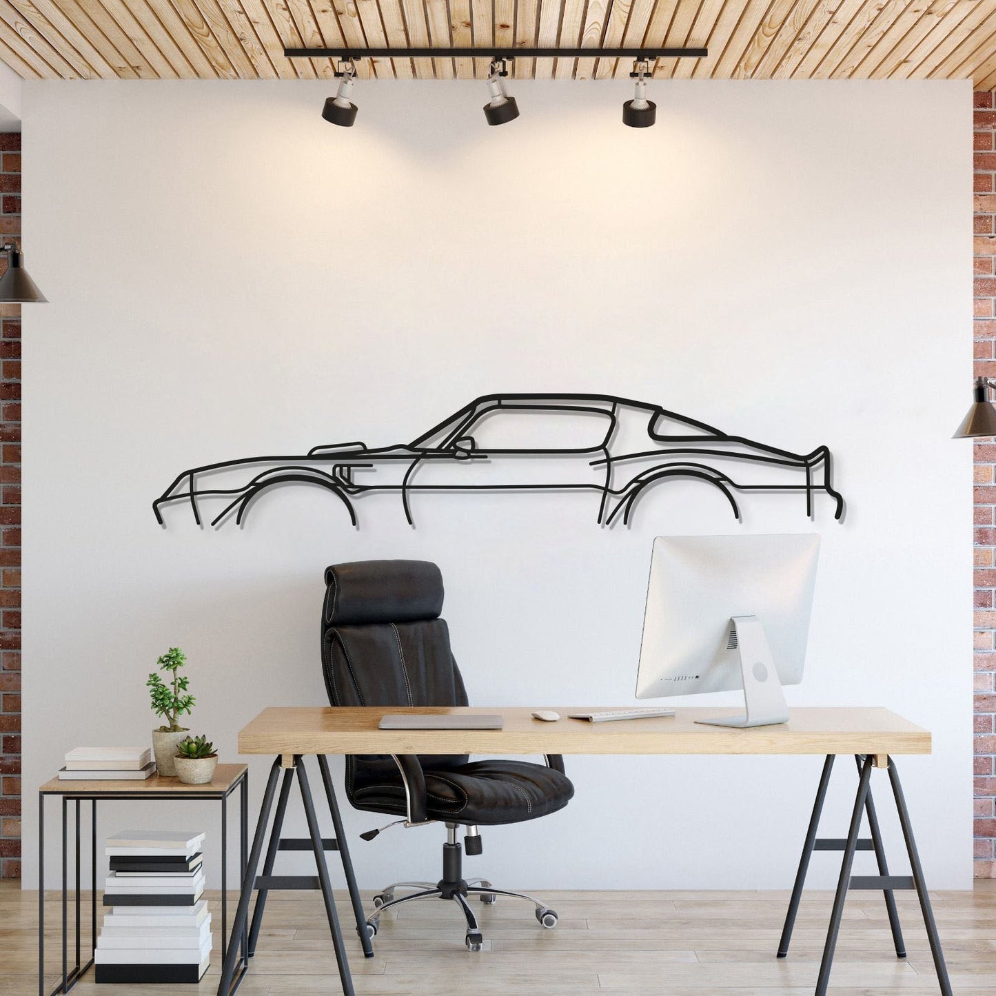1977 Trans Am Classic Metal Car Wall Art