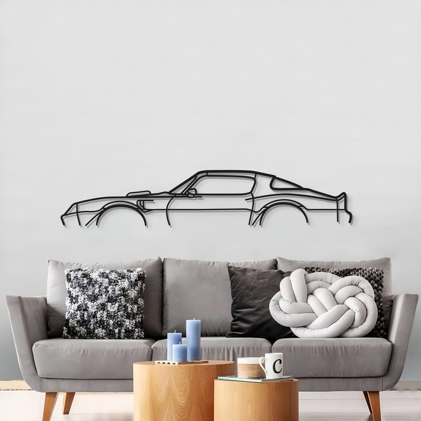 1977 Trans Am Classic Metal Car Wall Art