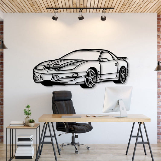 2002 Trans Am WS6 Perspective Metal Car Wall Art