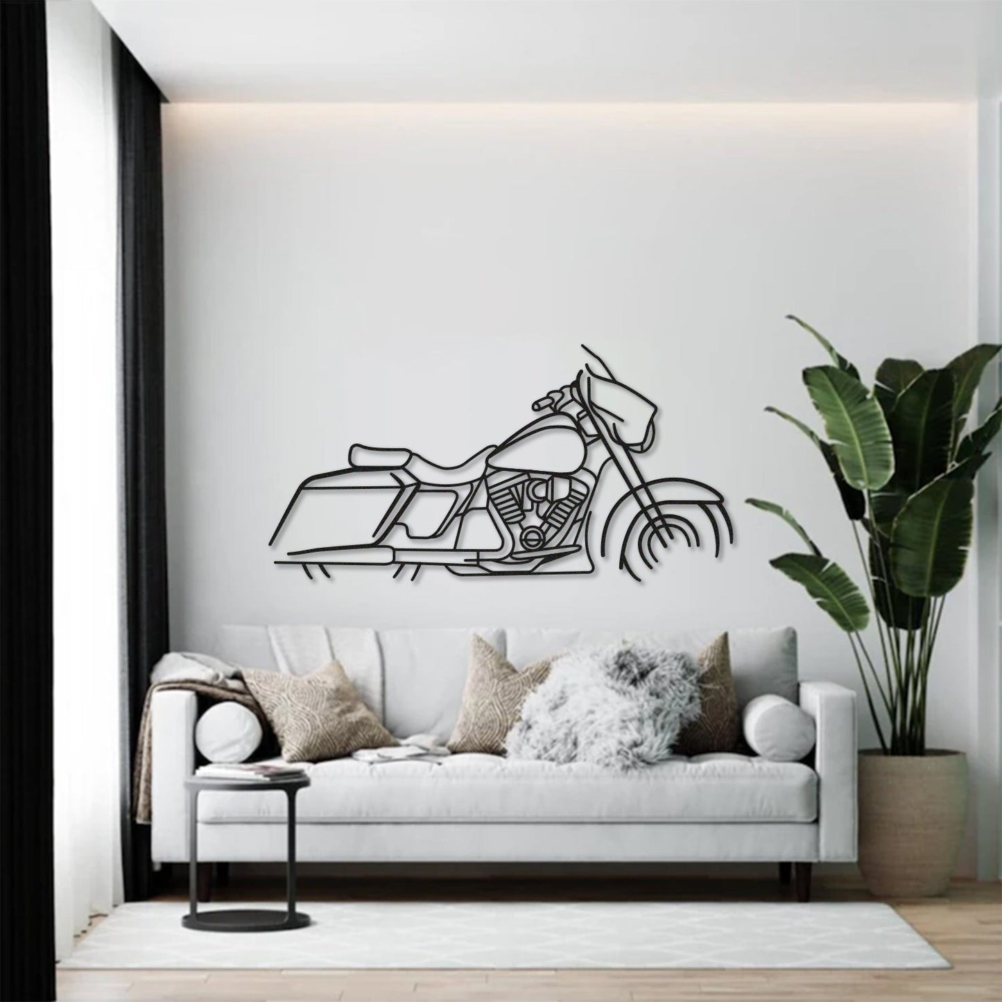 Harley Davidson Street Glide Metal Motorcycle Wall Art