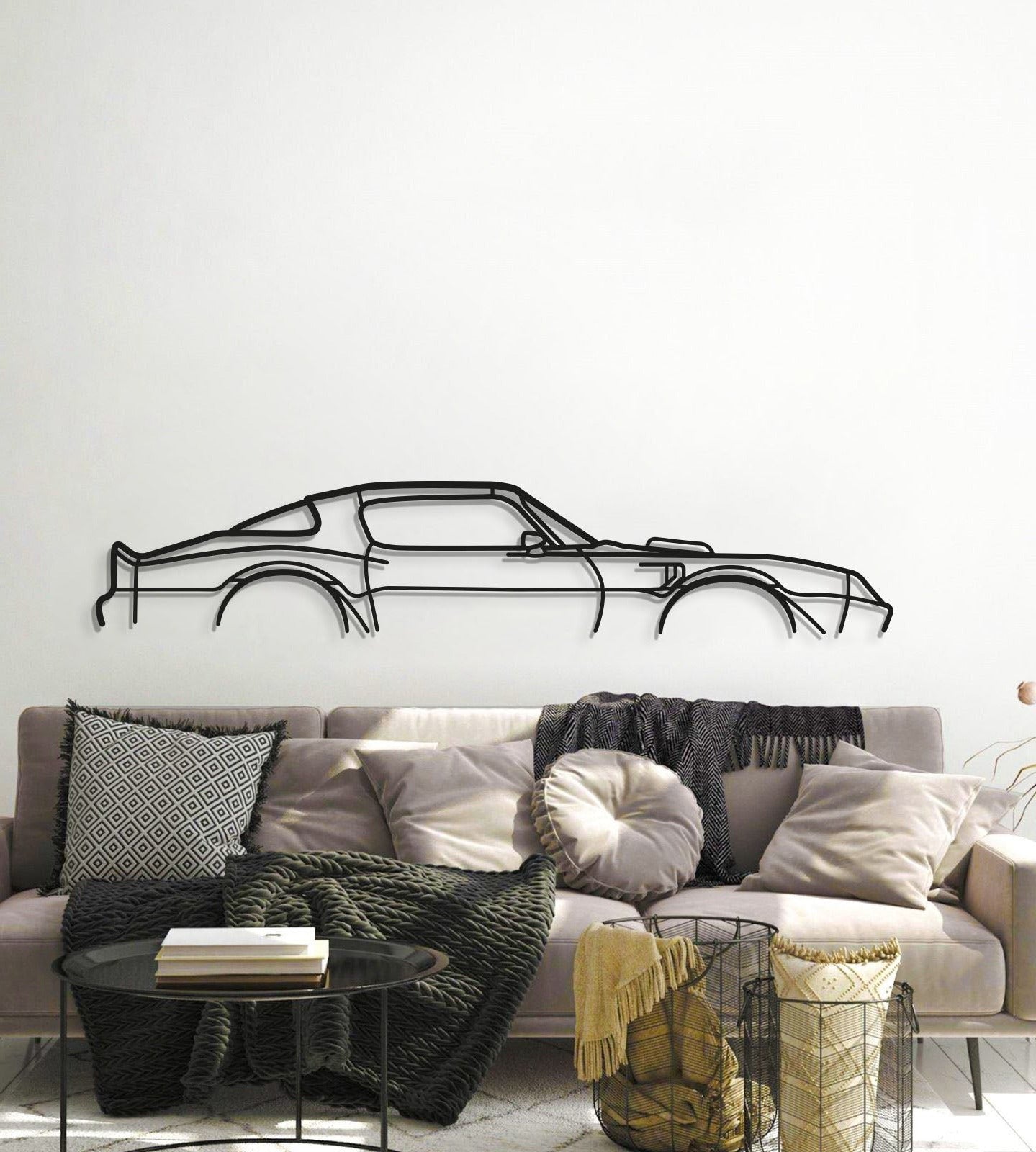1977 Trans Am Classic Metal Car Wall Art
